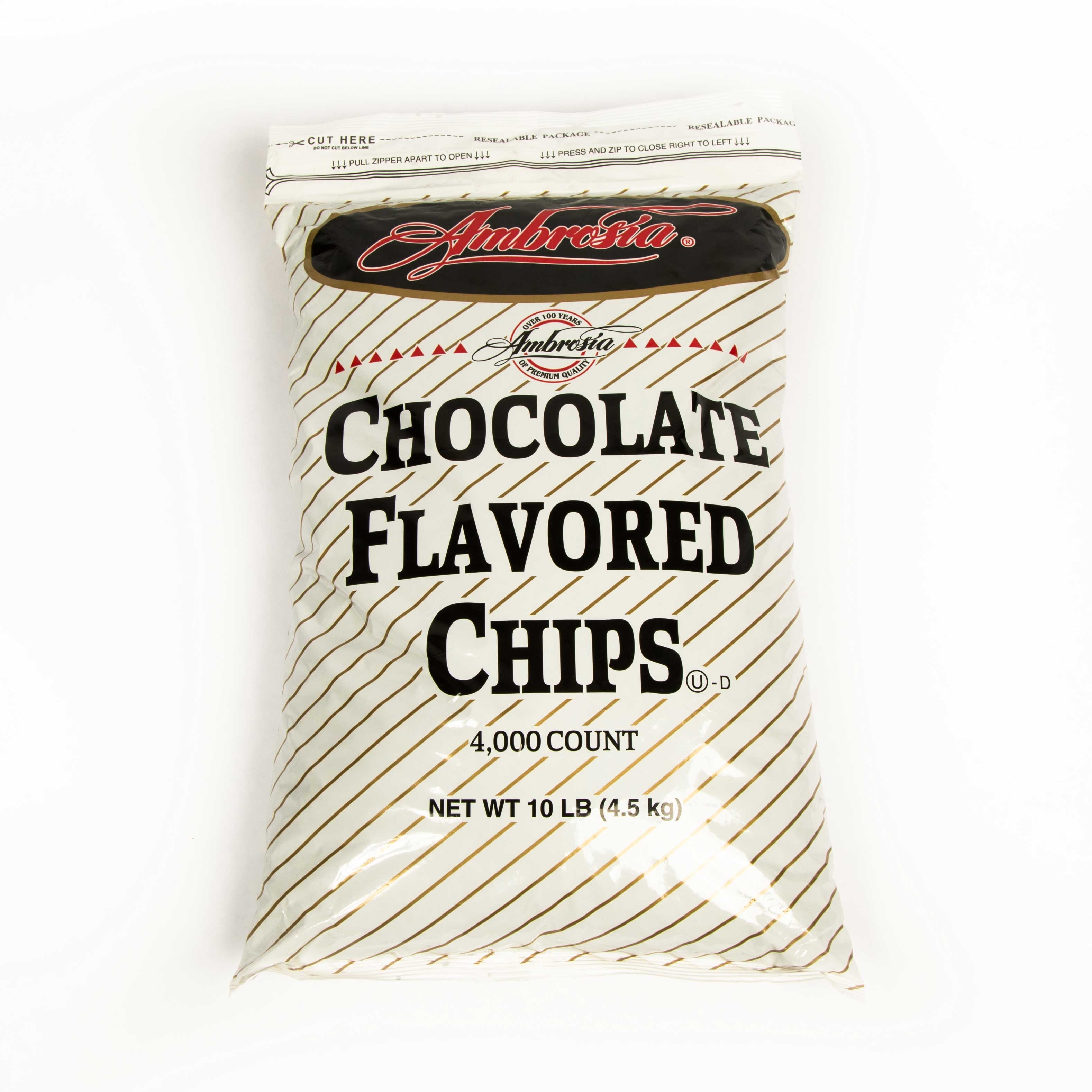 Ambrosia Chocolate Drop Flavor Baking Chips, 10 Pound