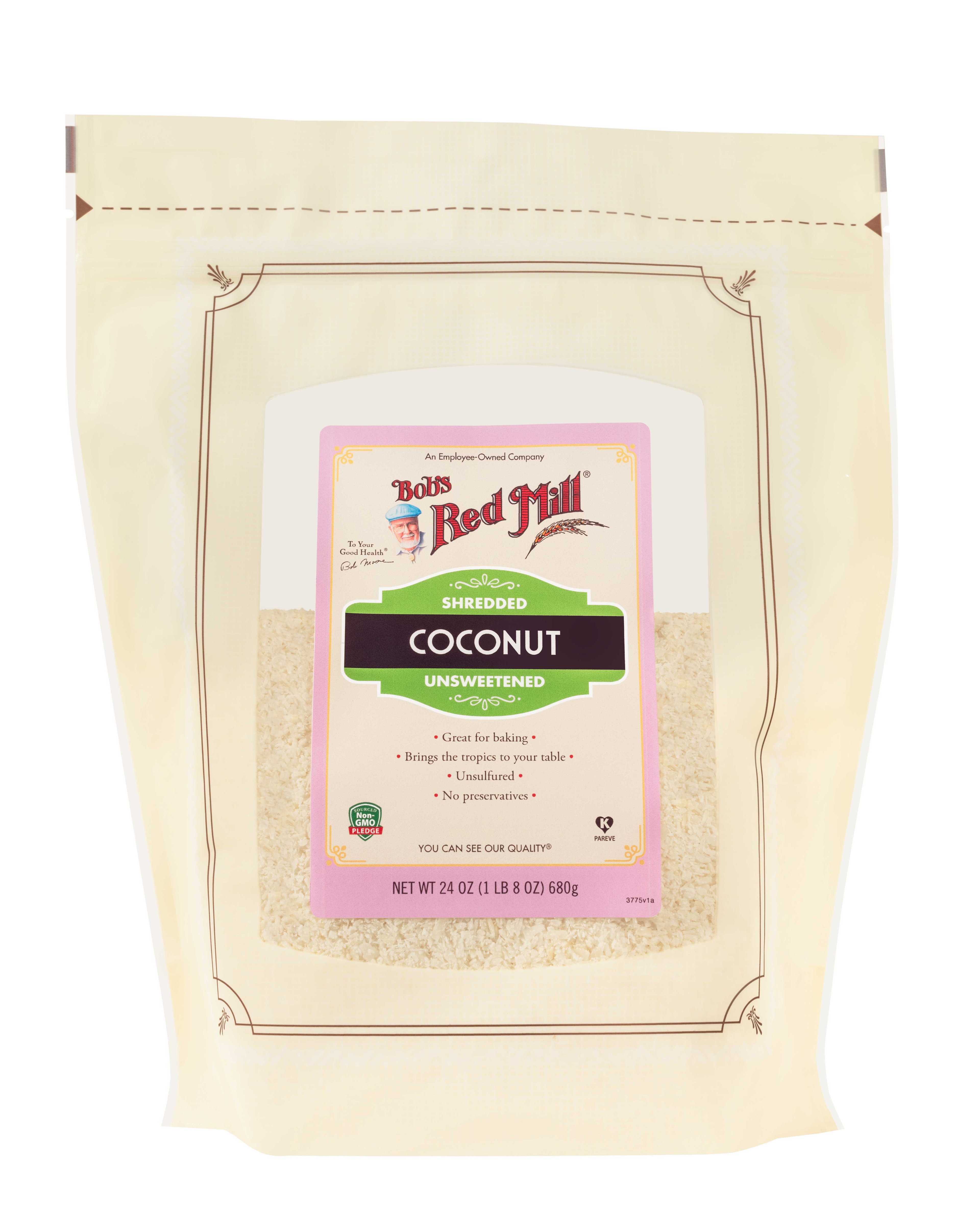 Bobs Red Mill Shredded Coconut, 24 Ounce -- 4 per case.