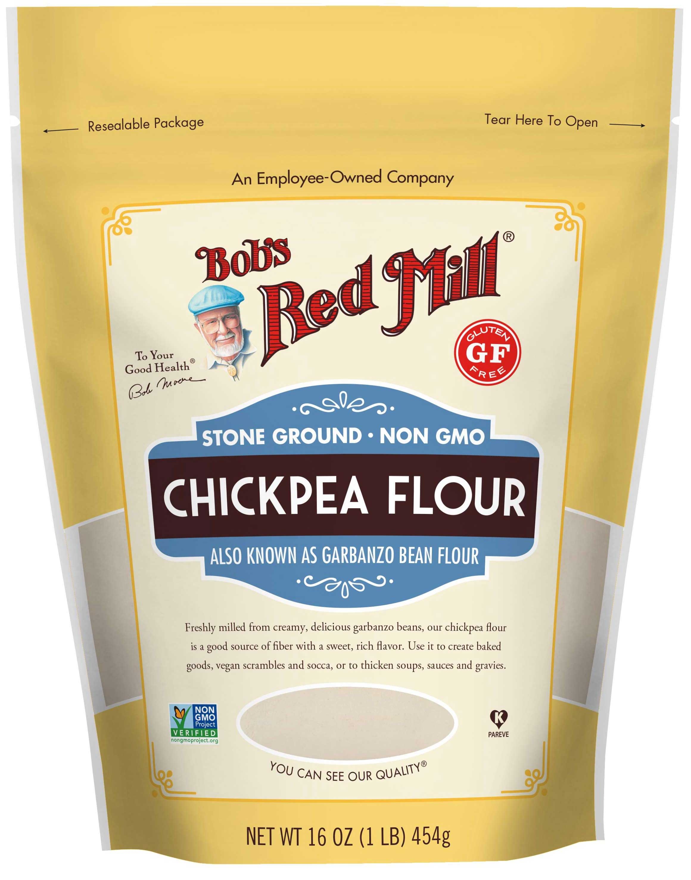 Bobs Red Mill Chickpea Flour, 16 Ounce -- 4 per case