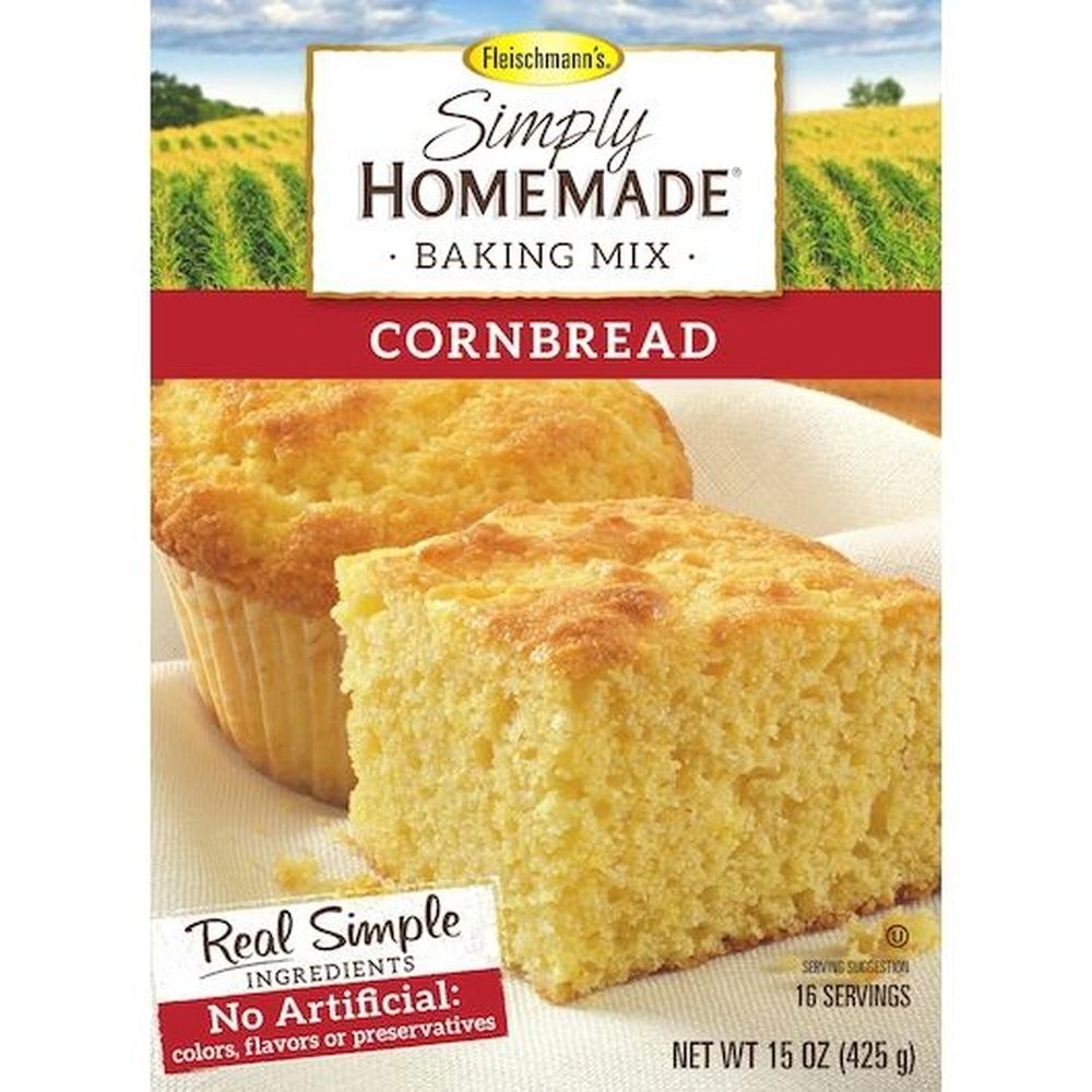 Fleischmanns Simply Homemade Corn Bread Mix, 15 Ounce -- 6 per case