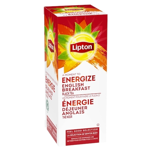 Lipton English Breakfast Enveloped Hot Tea Bags, 28 count per pack -- 6 packs per case