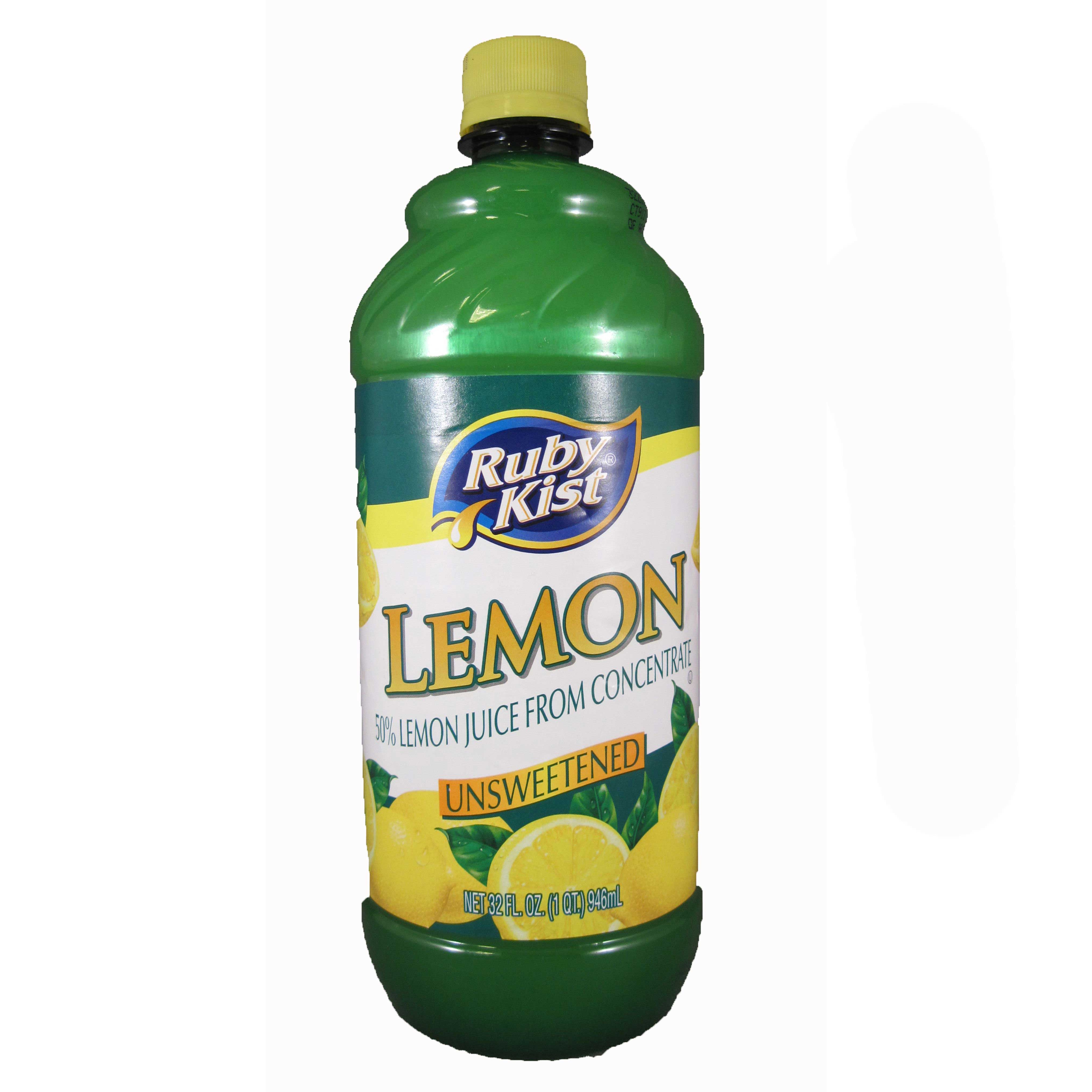 Clement Pappas Ruby Kist Lemon Juice, 32 Ounce -- 12 per case.