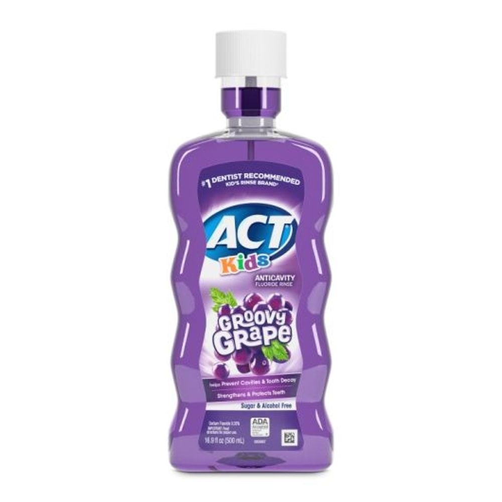 Act Kids Groovy Grape Anticavity Rinse, 16.9 Fluid Ounce -- 24 per case