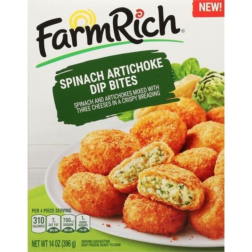Farm Rich Spinach Artichoke Dip Bites, 0.88 Pound -- 8 per case