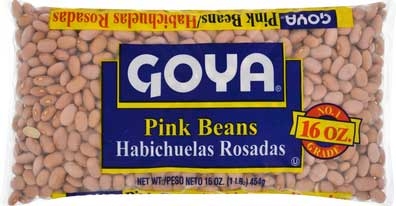 Goya Dry Pink Beans - 16 oz. bag,  24 bags per case