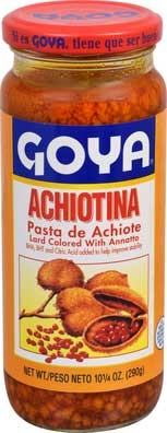 Goya Anchiotina - Lard Colored with Annatto, 10.25 Ounce -- 24 per case.
