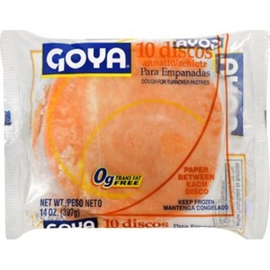 Goya Empanada Pastry Dough Shells with Color, 14 Ounce -- 24 per case