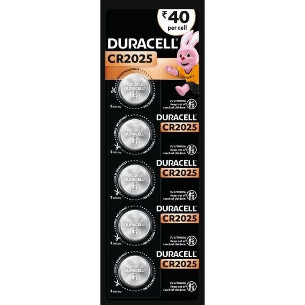 Duracell Lithium 2025 Manganese Dioxide Coin Battery, 2 count -- 72 per case
