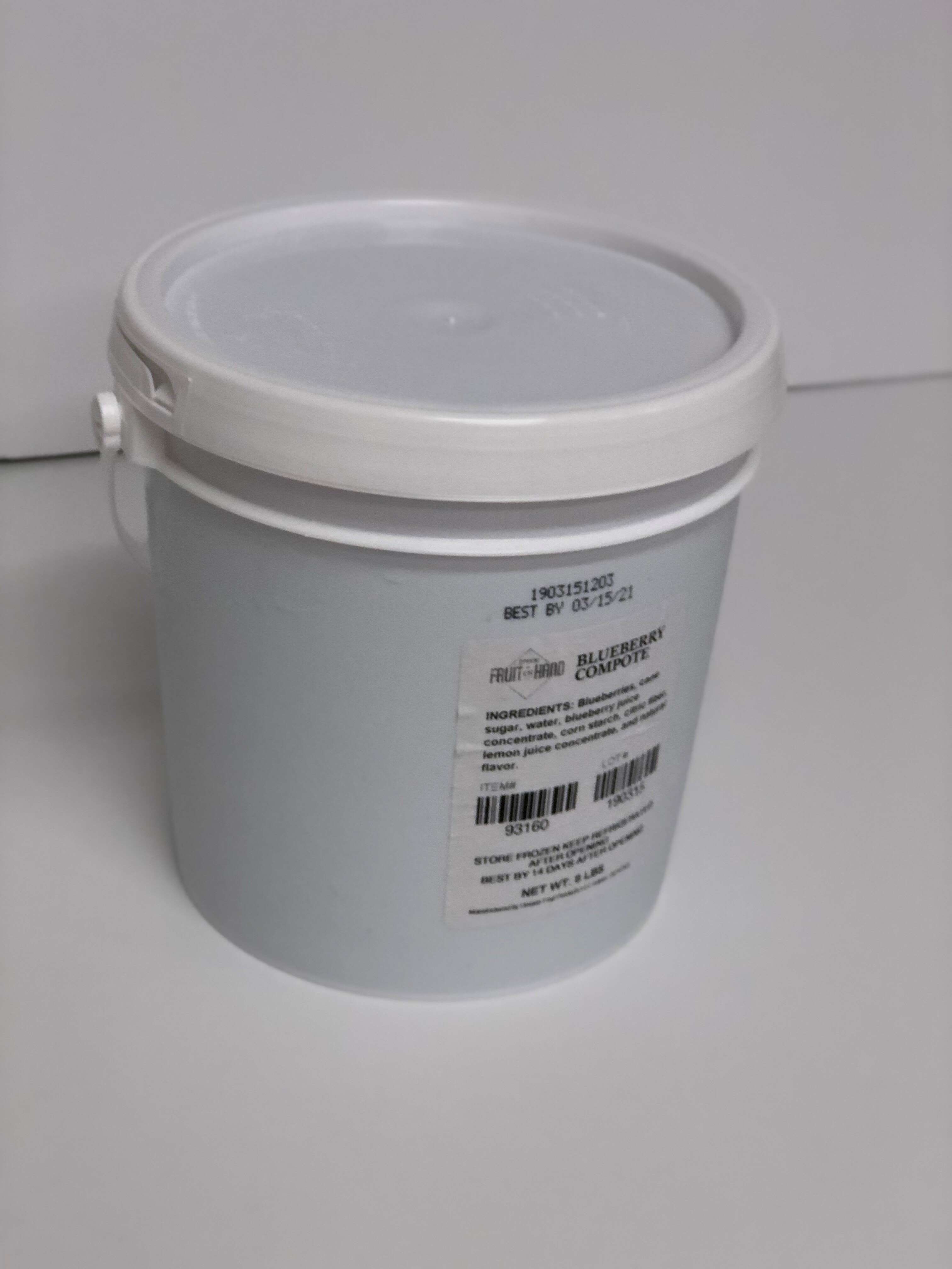 Fruit In Hand Blueberry Compote, 8 Pound -- 2 per case