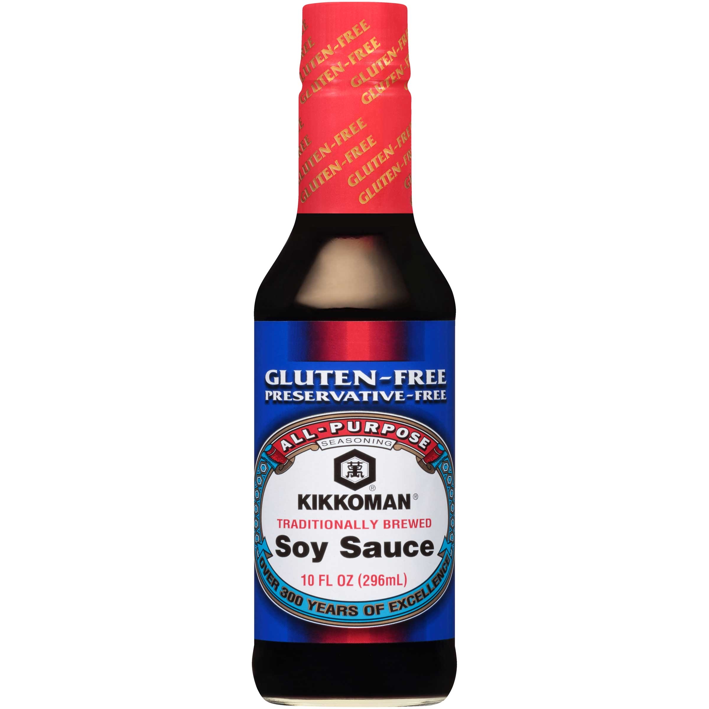 Kikkoman Gluten-Free Soy Sauce, 10 Fluid Ounce -- 6 per case