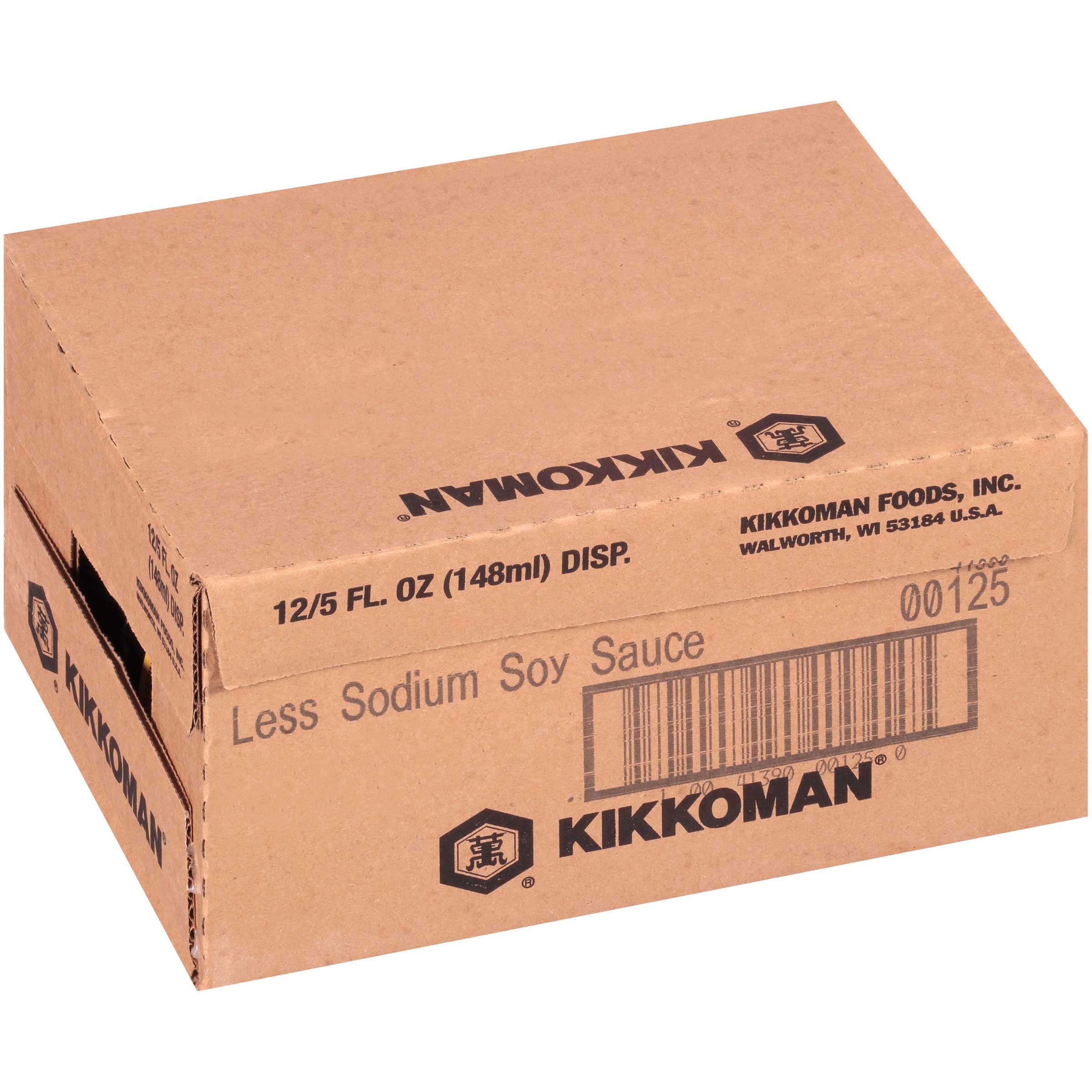 Kikkoman Less Sodium Soy Dispenser, 5 Fluid Ounce -- 12 per case.