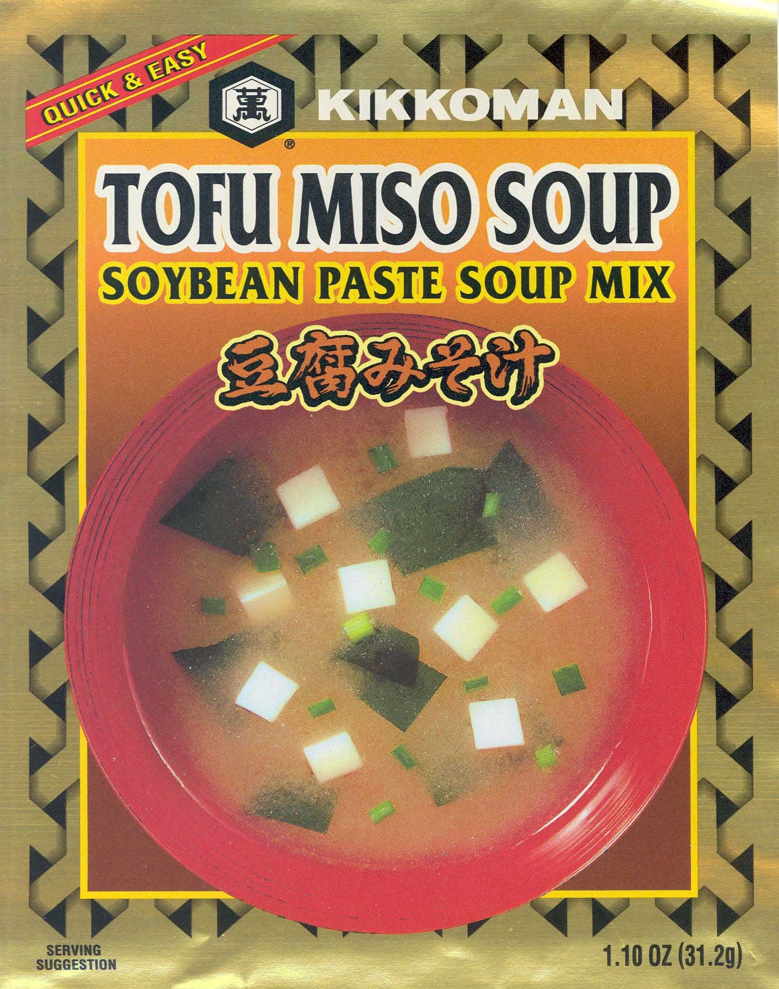Kikkoman Tofu Instant Miso Soup, 1.1 Ounce -- 24 per case