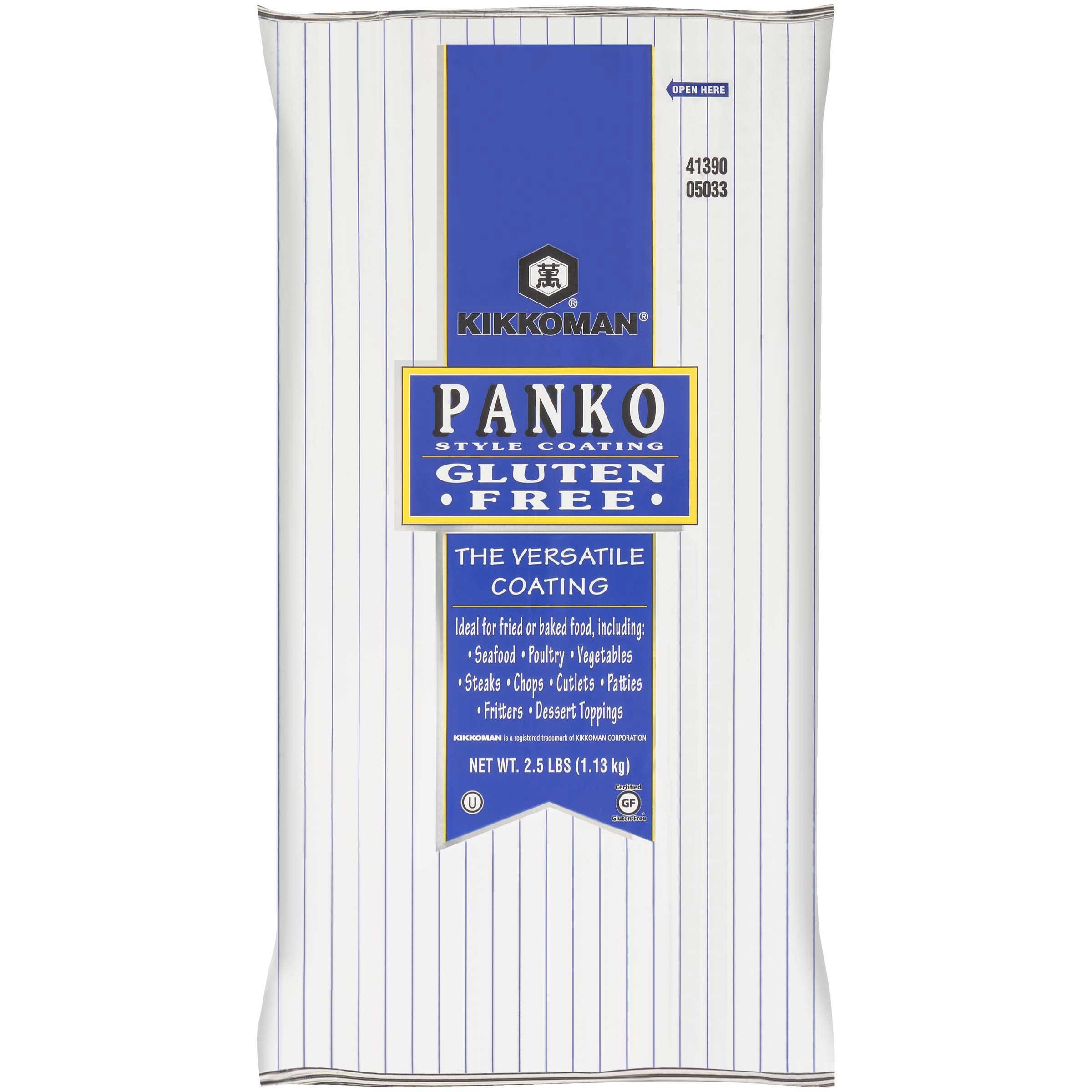 Kikkoman Gluten Free Panko Style Coating, 2.5 Pound -- 6 per case.