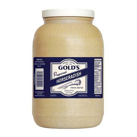 Golds White Horseradish, 1 Gallon -- 4 per case