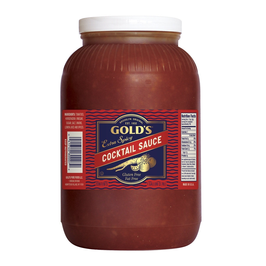 Golds Extra Spicy Cocktail Sauce with Horseradish, 1 Gallon -- 4 per case.