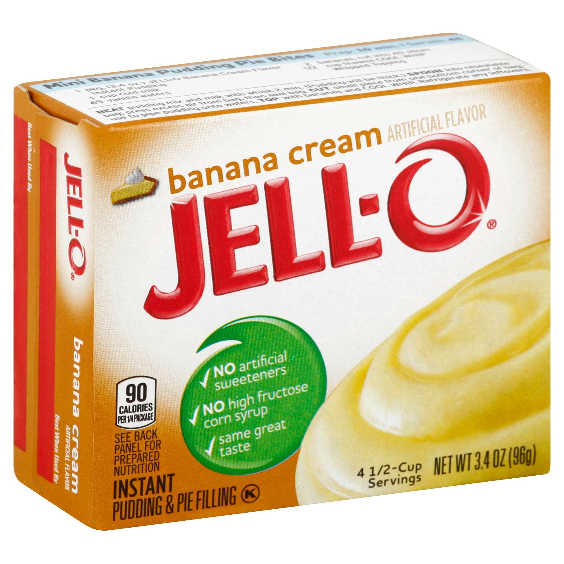 Jello Instant Banana Pudding, 3.4 Ounce -- 24 Case