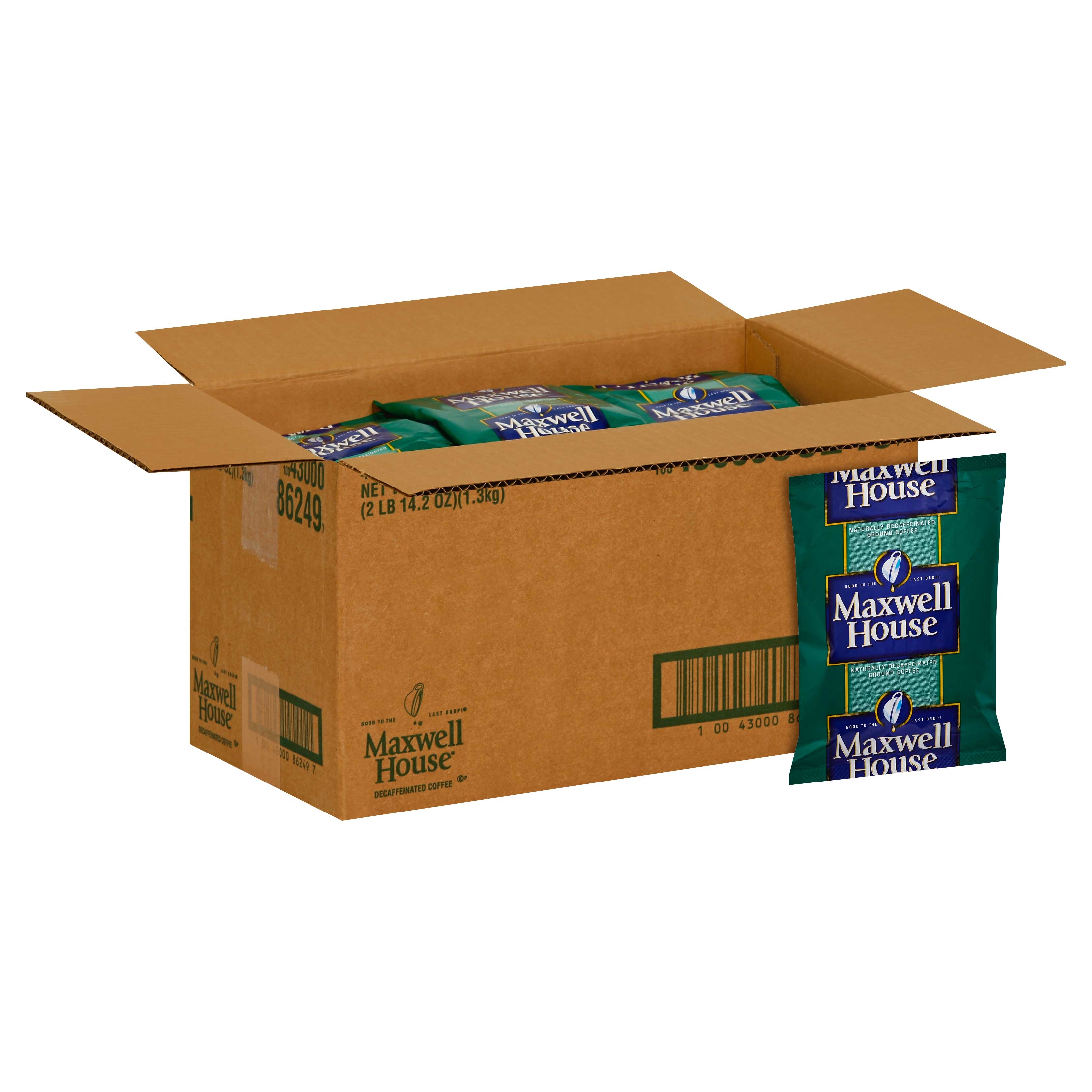 Maxwell House Ground Decaffeinated Coffee, 46.2 Ounce.