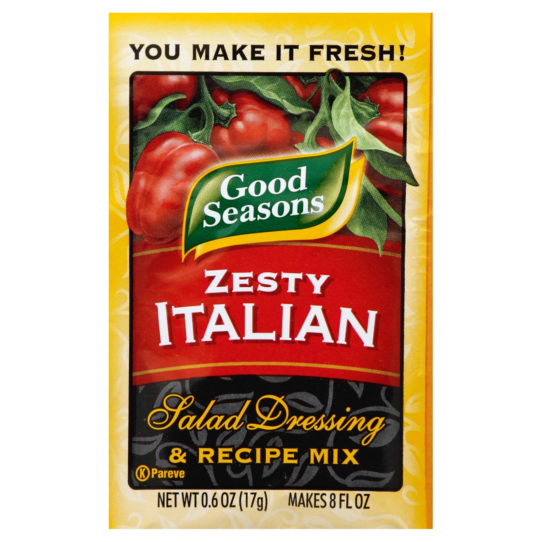 Good Seasons Zesty Italian Dressing Mixed,  0.6 Ounce -- 24 Case