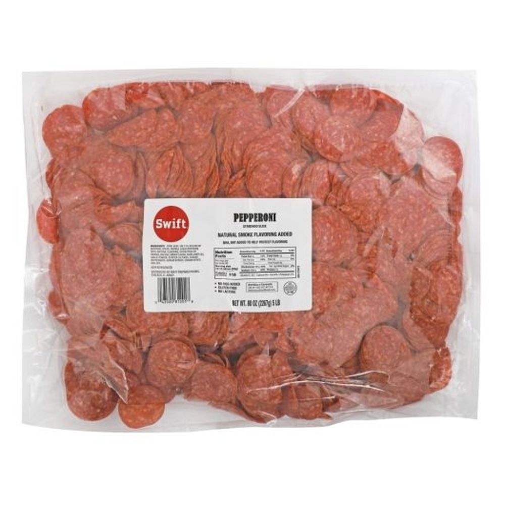 Swift 14 to 16 Count Sliced Pepperoni, 5 Pound -- 2 per case