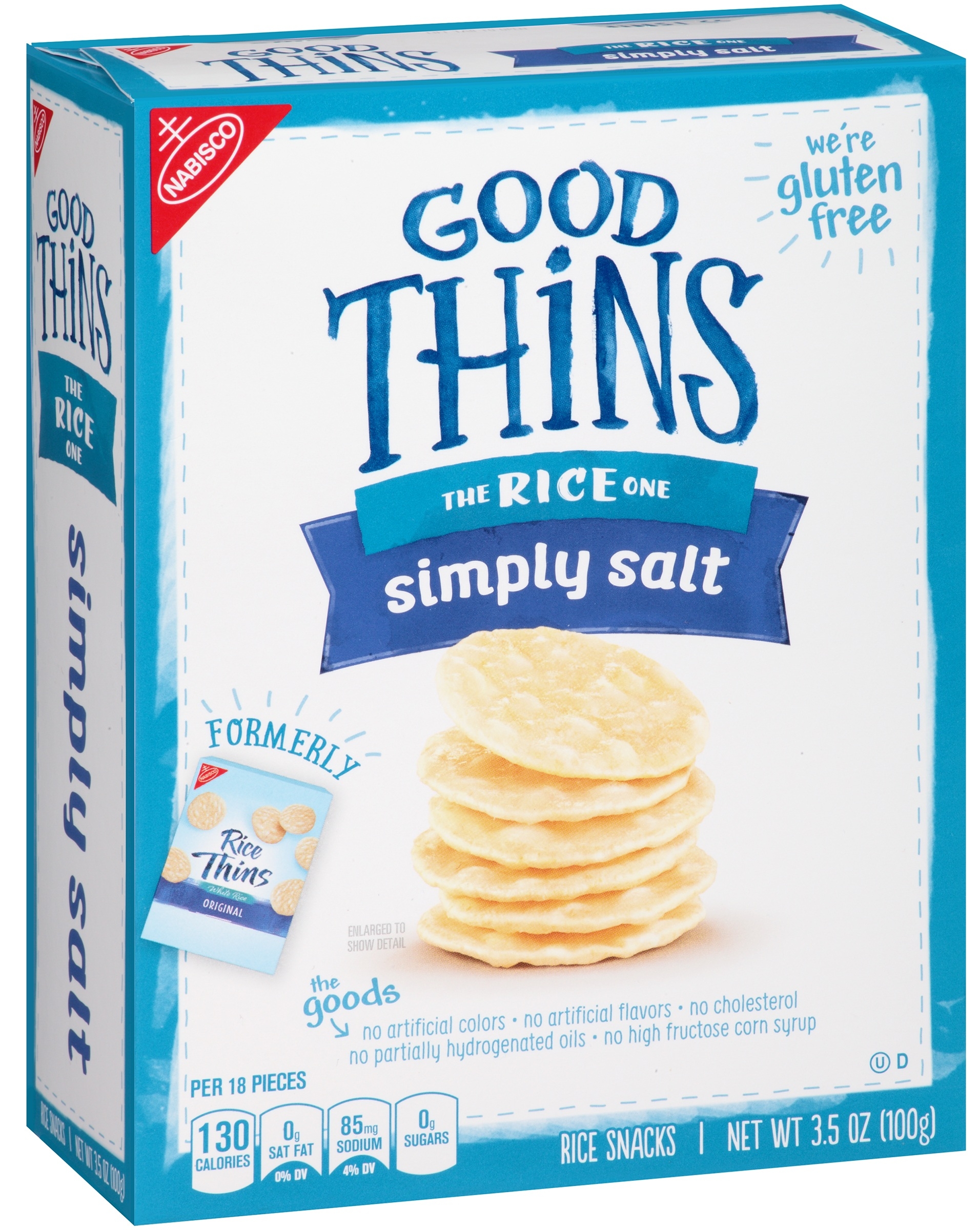 Good Thins Original Simply Salt Rice Cracker, 3.5 Ounce -- 12 per case.