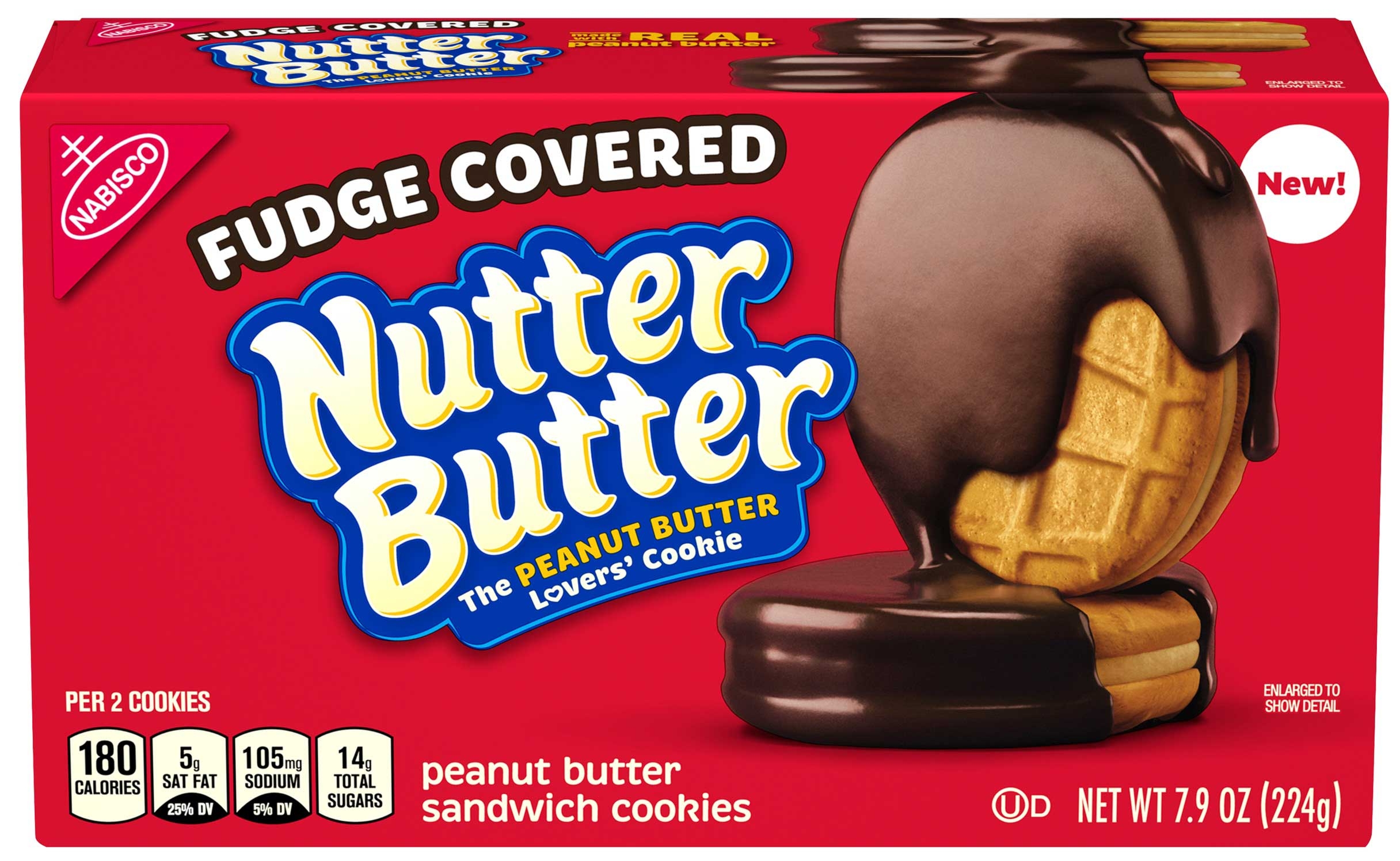 Nutter Butter Chocolate Fudge Cookie, 7.9 Ounce -- 12 per case.