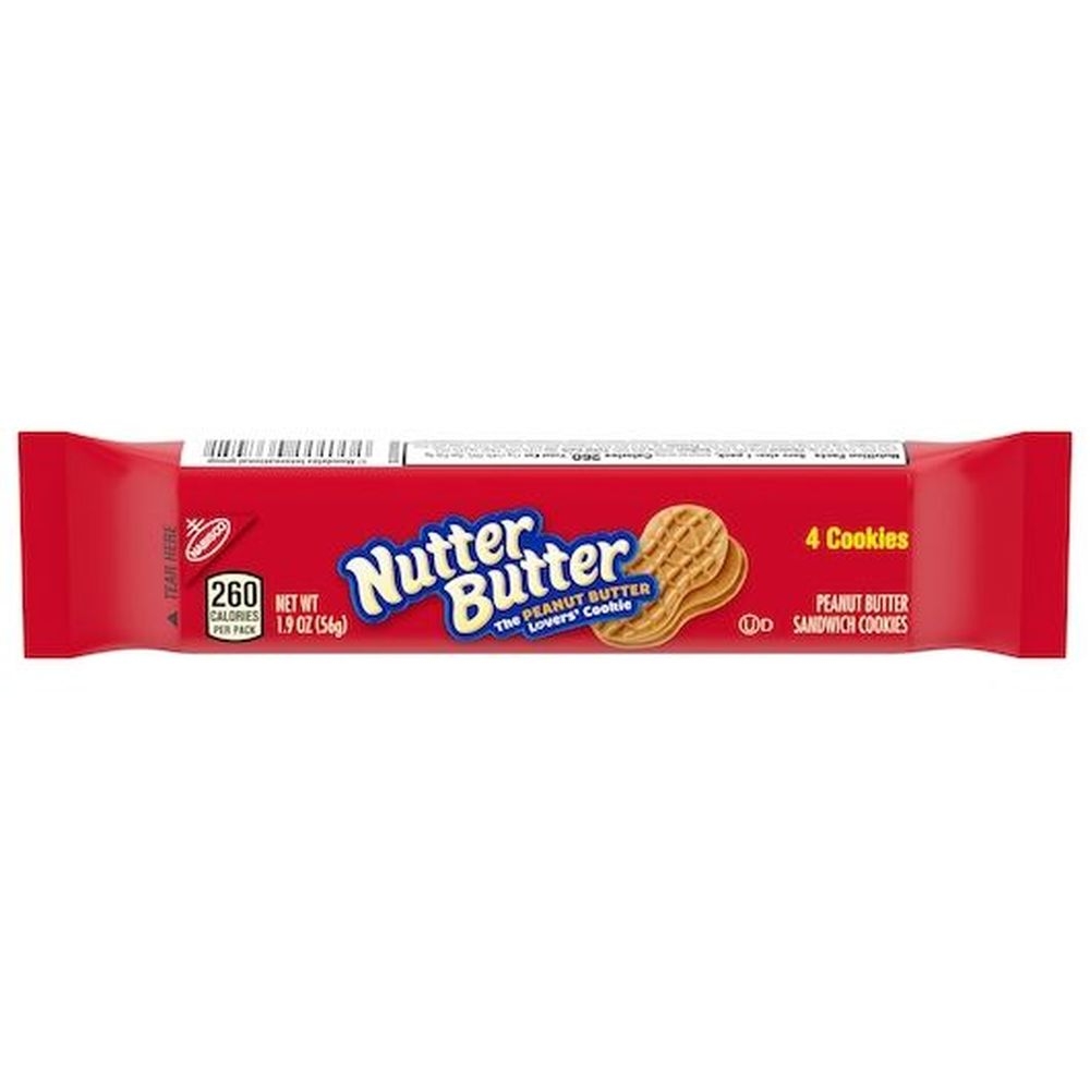 Nutter Butter Peanut Butter Sandwich Cookies, 1.9 Ounce - 40 per case