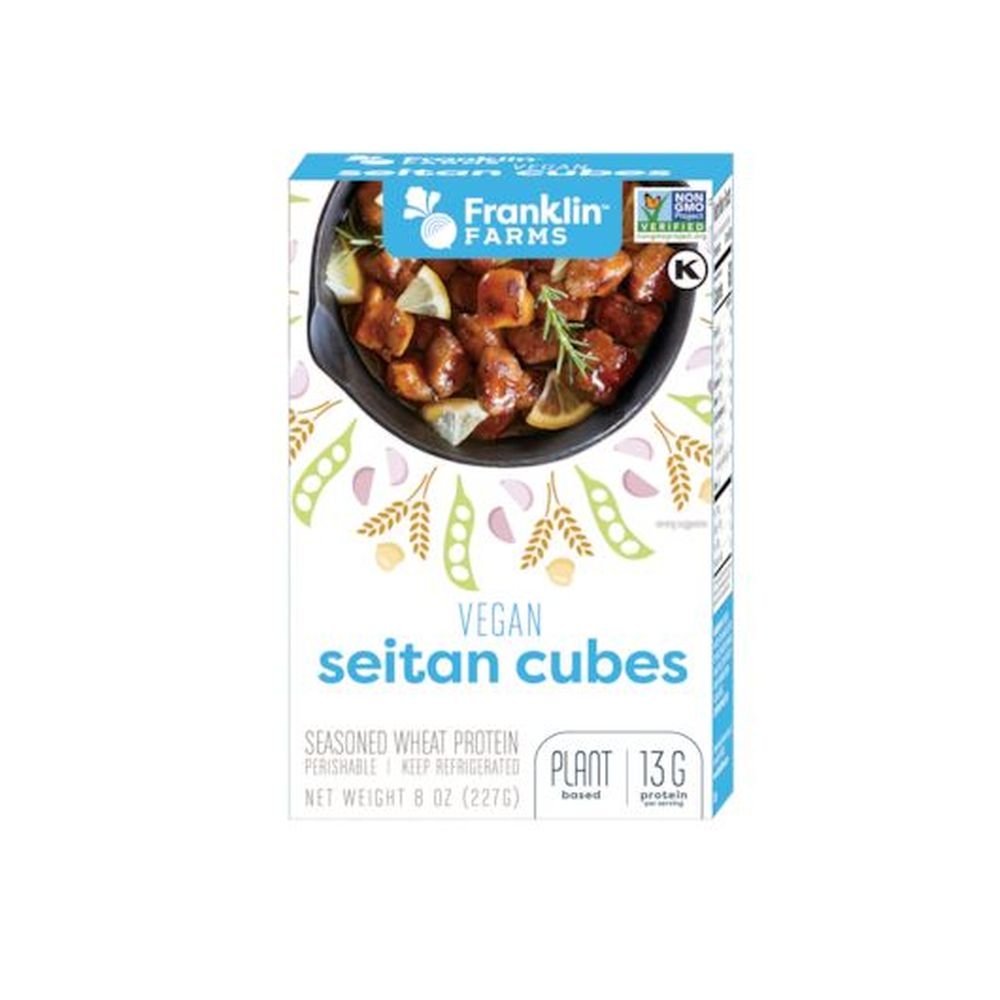 Franklin Farms Cubed Seitan, 8 Ounce -- 12 per case
