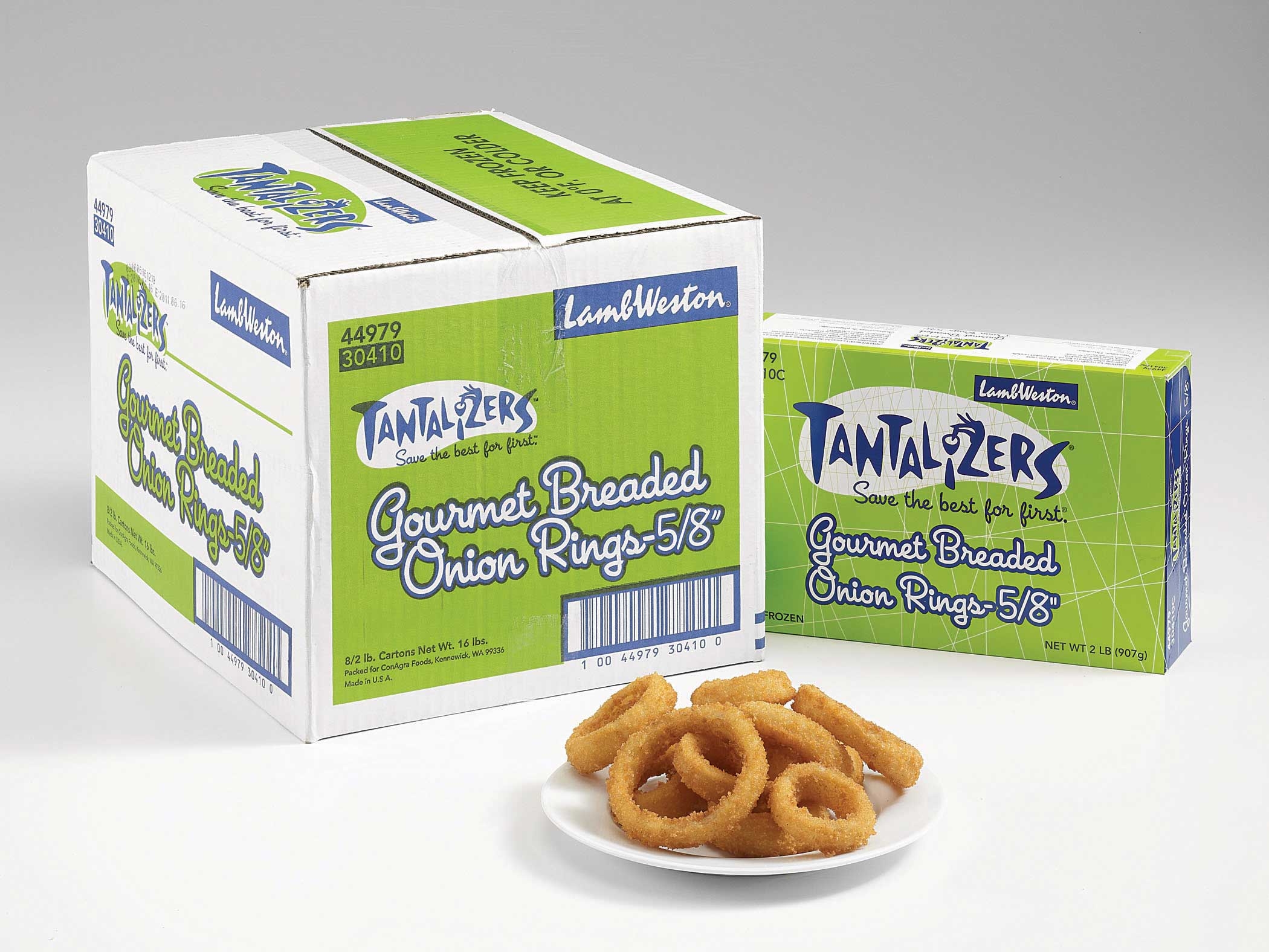 Lamb Weston Tantalizers Gourmet Breaded Onion Ring - Appetizer, 2 Pound -- 8 per case.