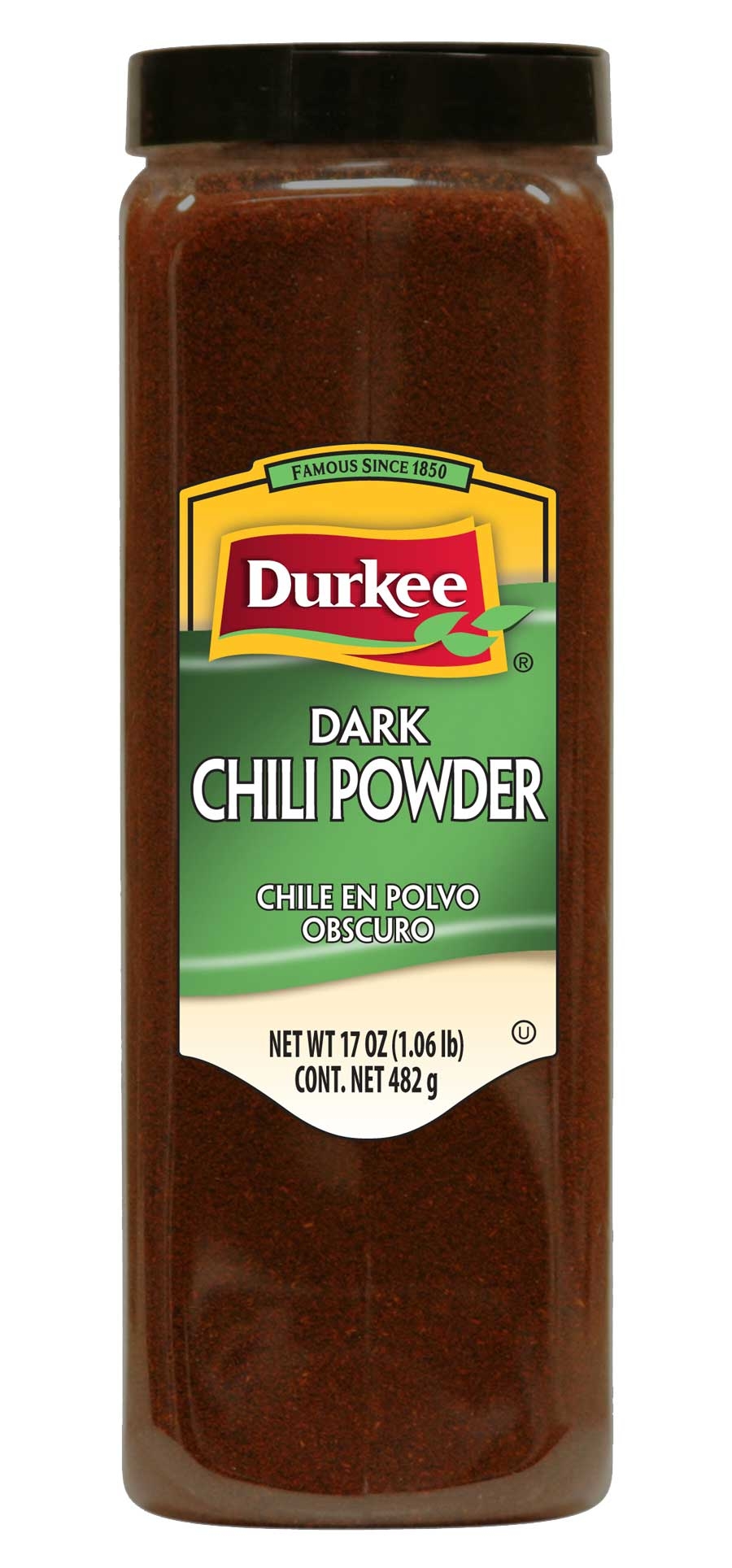 Durkee Dark Chili Powder - 17 oz. container, 6 per case