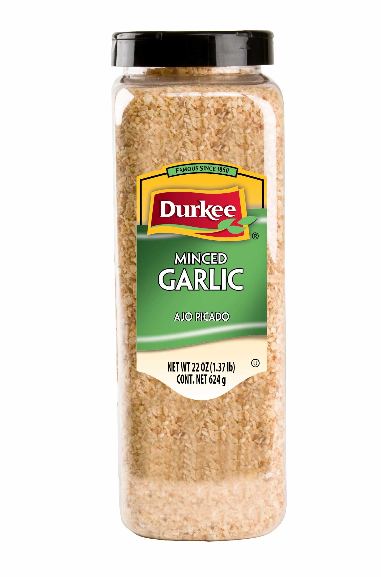 Durkee Minced Garlic - 22 oz. container, 6 per case