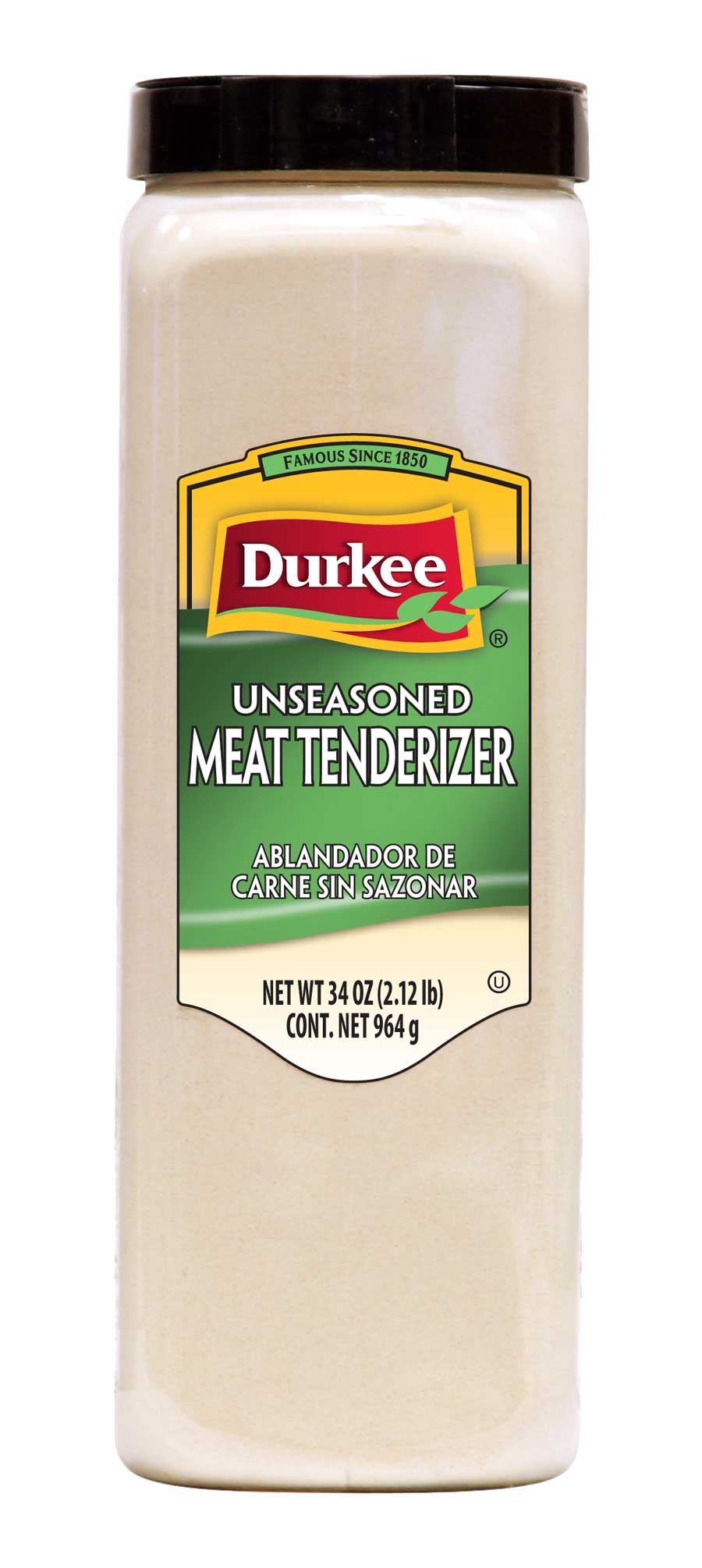Durkee Unseasoned Meat Tenderizer, 34 oz. container, 6 per case
