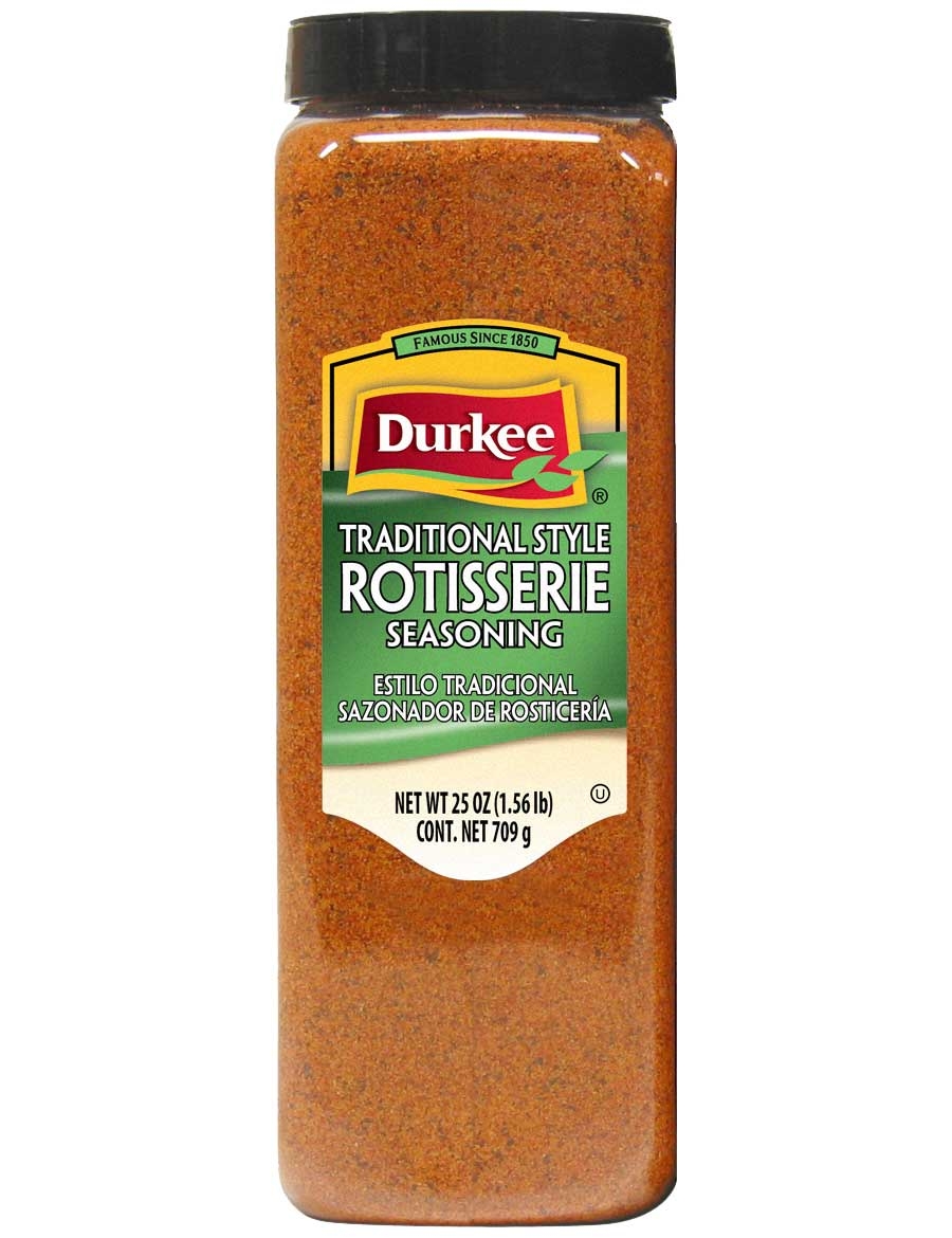 Durkee Traditional Style Rotisserie Seasoning - 25 oz. container, 6 per case