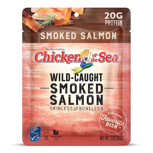 Chicken Of The Sea Smoked Pacific Pink Salmon Fillet Pouch, 3 Ounce -- 12 per case.