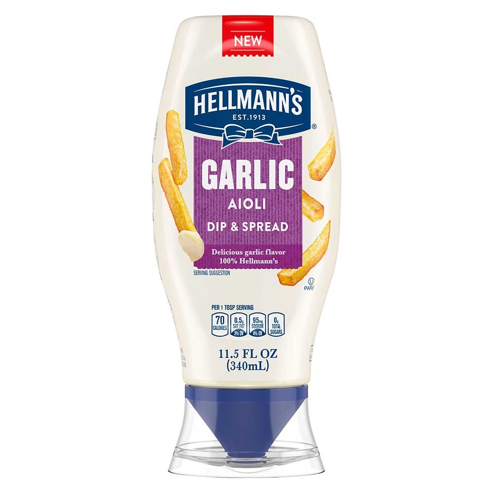 Hellmann's Garlic Aioli, 11.5 Ounce -- 12 per case