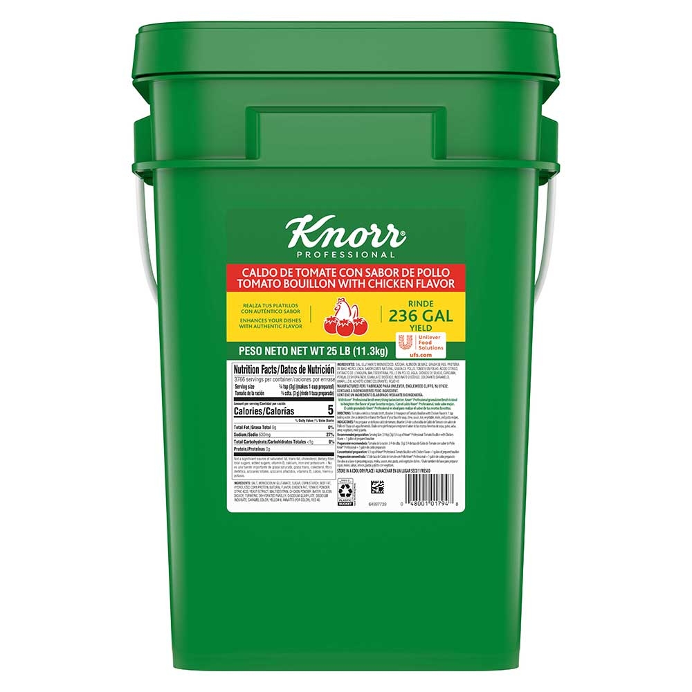 Knorr Professional Caldo de Tomate con Sabor de Pollo, 25 Pound