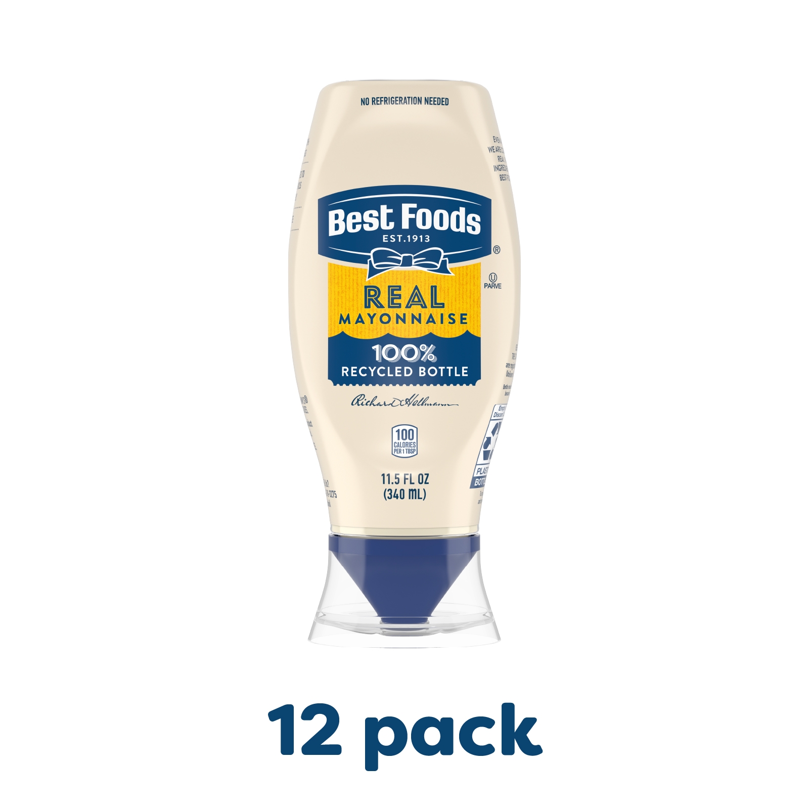 Best Foods Real Mayonnaise Squeeze Bottle, 11.5 ounce -- 12 per case
