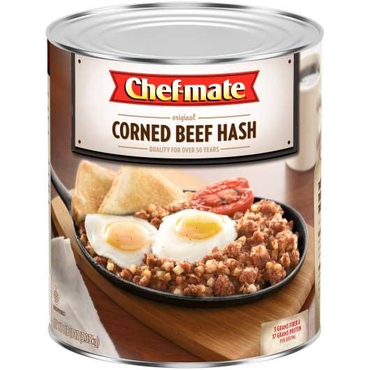 Chef Mate Corned Beef Hash Entree, 107 Ounce -- 6 per case