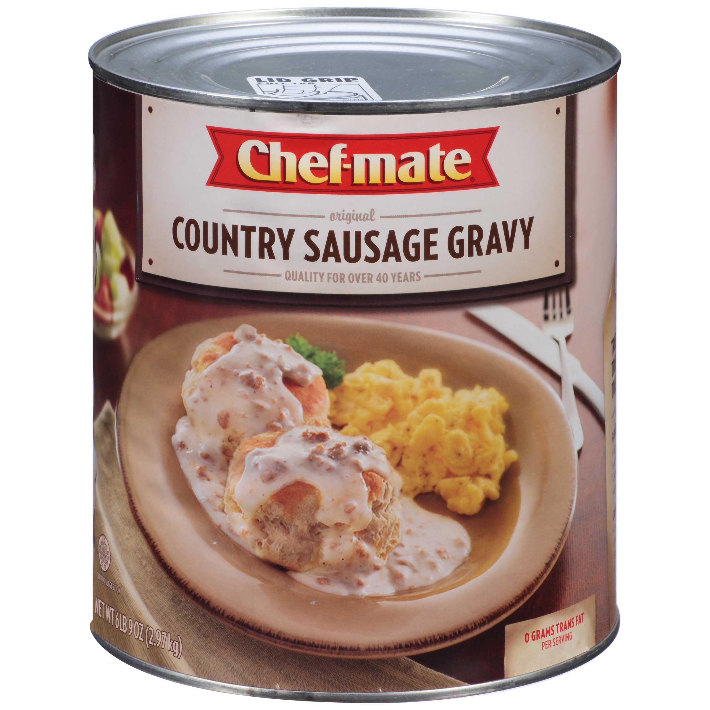 Chef Mate Country Sausage & Gravy Entree 6 Case 96 Ounce
