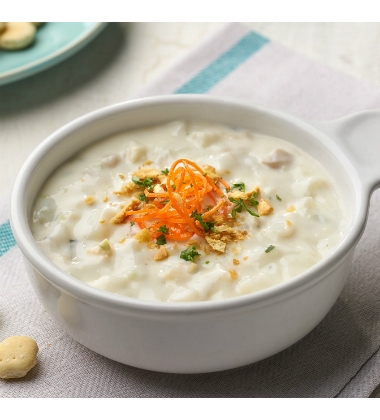 Campbells Frozen Condensed New England Clam Chowder - 4 lb. tray, 3 per case