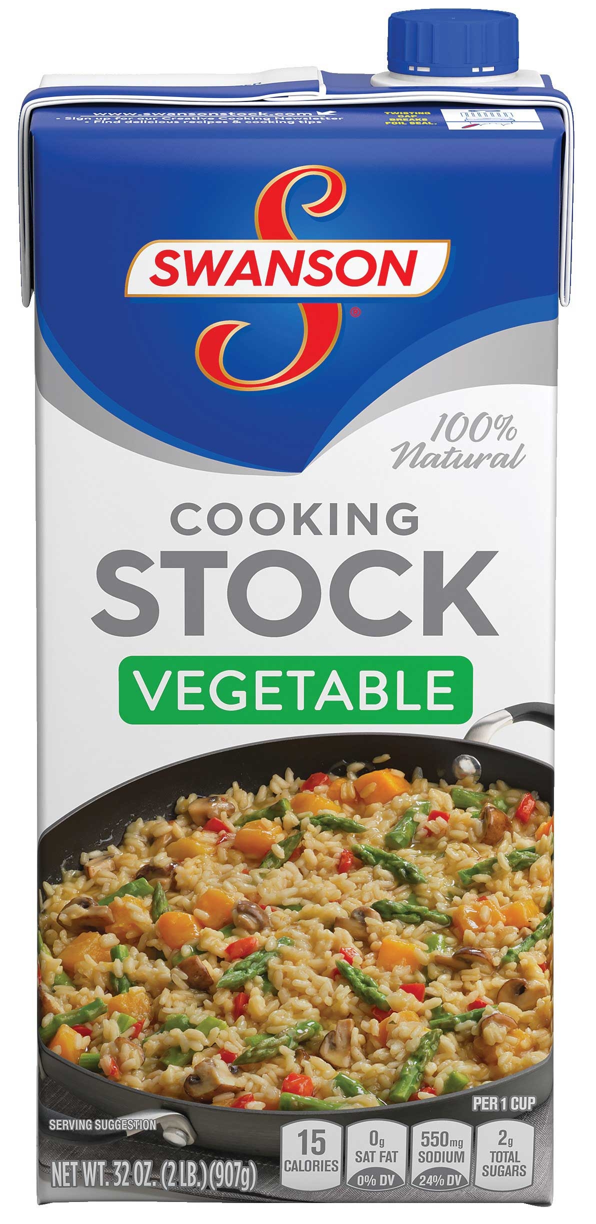 Swanson Vegetable Cooking Stock, 32 Ounce -- 12 per case