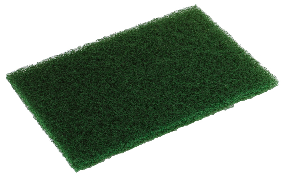 Disco Heavy Duty Dark Green Scouring Pad, 6 x 9 inch - 10 per pack -- 6 packs per case.