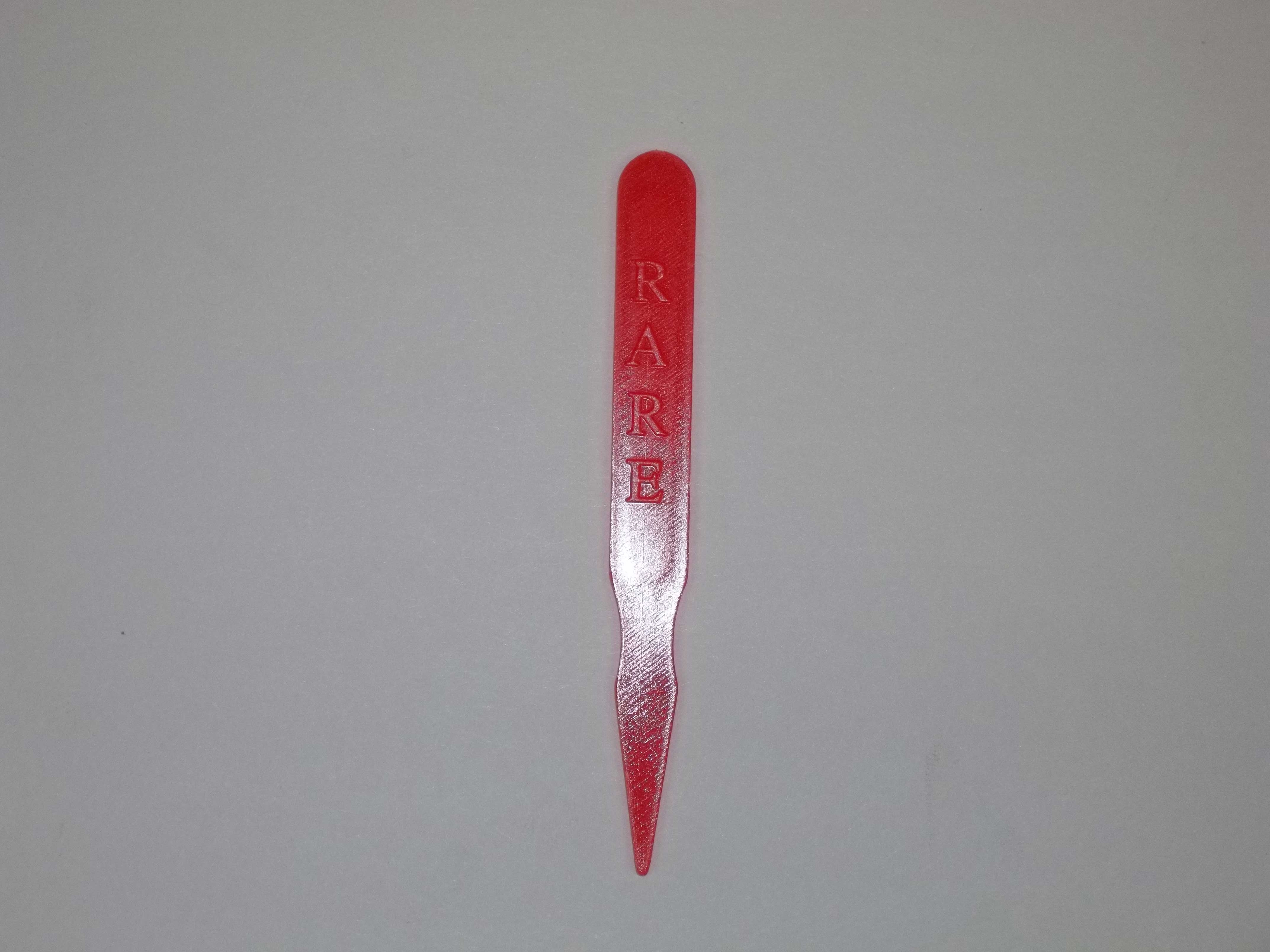 Continental 2.88 inch Red Steak Marker-Rare, 1000 per pack -- 5 packs per case.