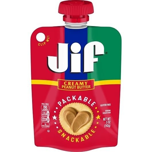 Jif Creamy Squeeze Peanut Butter, 5 Ounce -- 6 per case