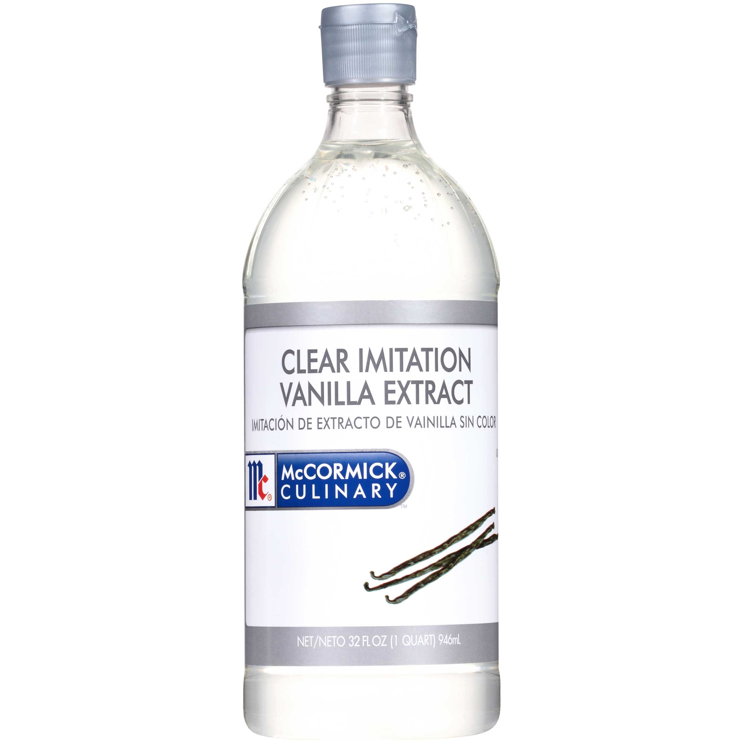 McCormick Culinary Clear Imitation Vanilla Extract, 32 oz. -- 6 per case