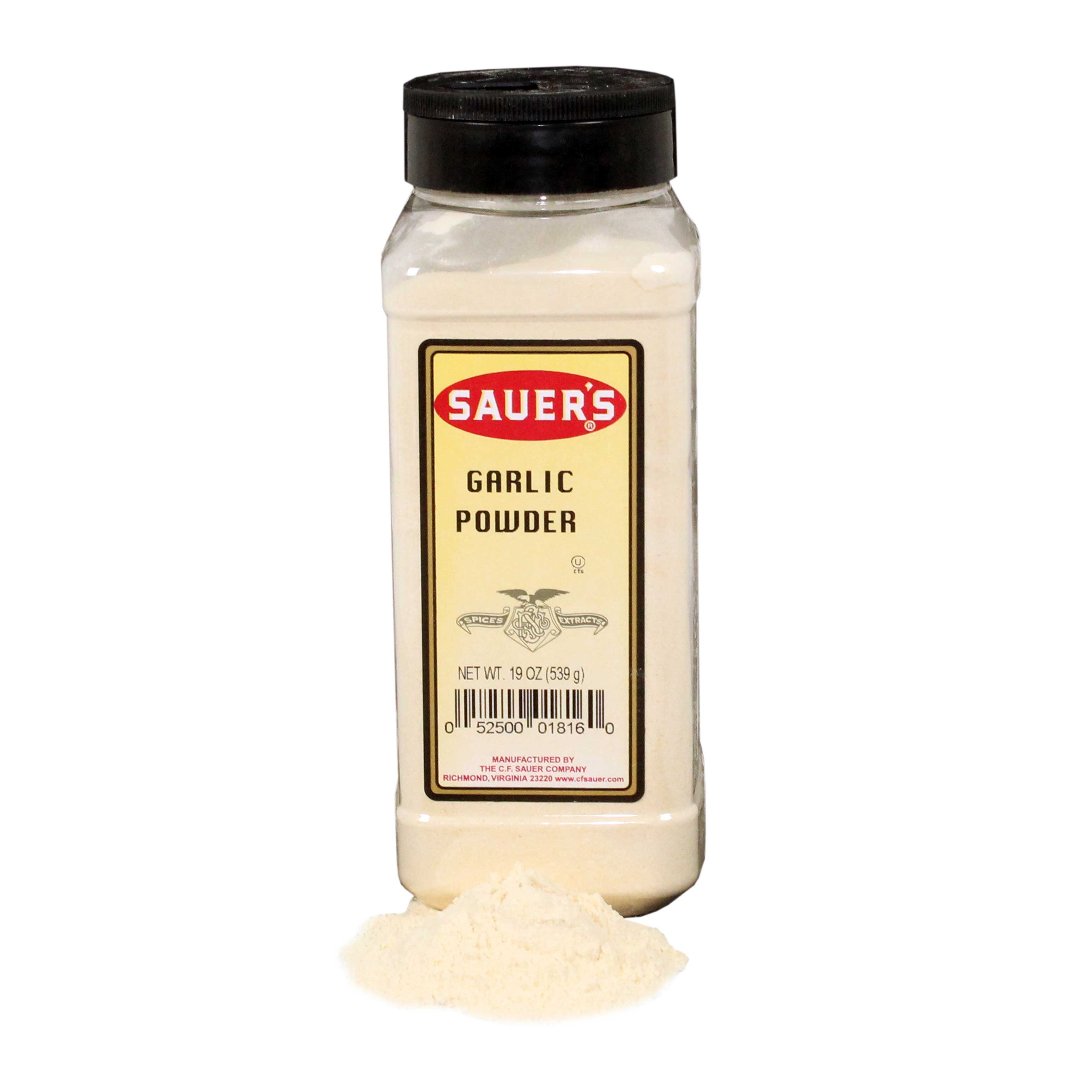 C.F. Sauer Foods Garlic Powder, 19 Ounce -- 6 per case.