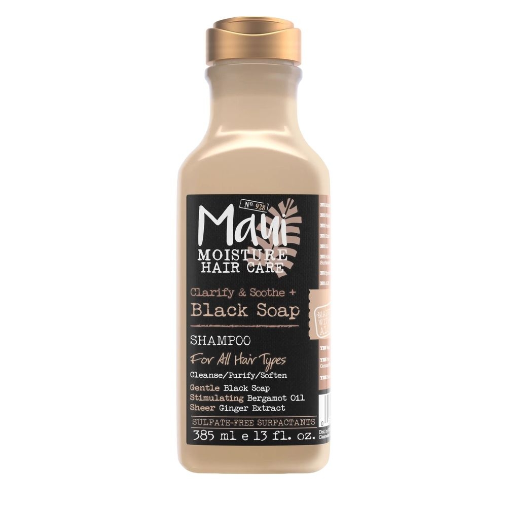 Maui Clarify and Soothe Plus Black Soap Shampoo, 385 Milliliter -- 4 per case