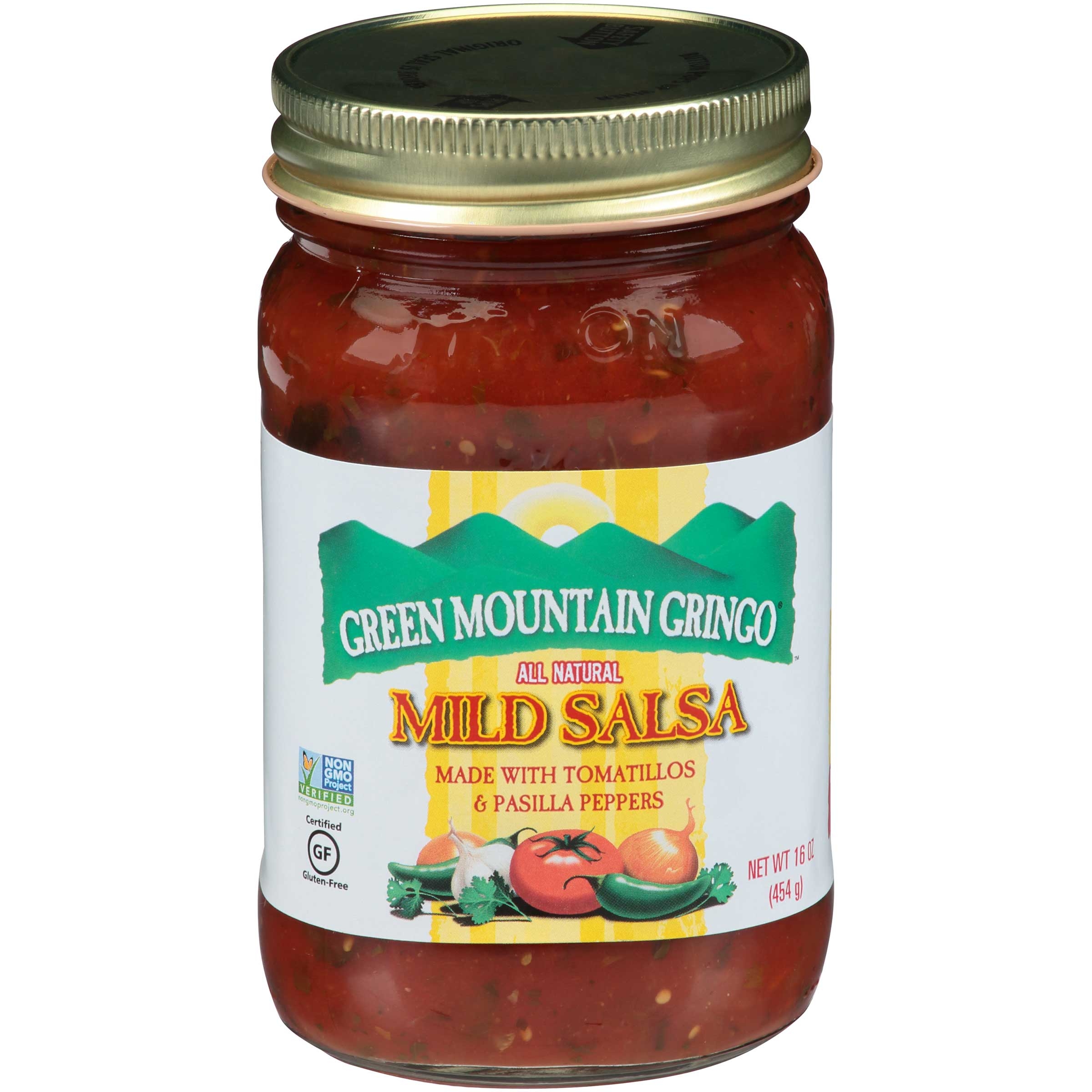 Green Mountain Gringo Mild Salsa, 16 Ounce -- 12 per case.