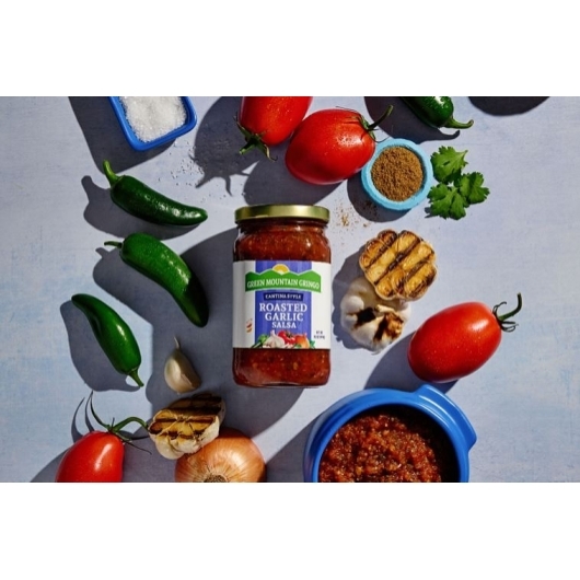 Green Mountain Gringo Cantina Style Roasted Garlic Salsa, 16 Ounce -- 12 per case