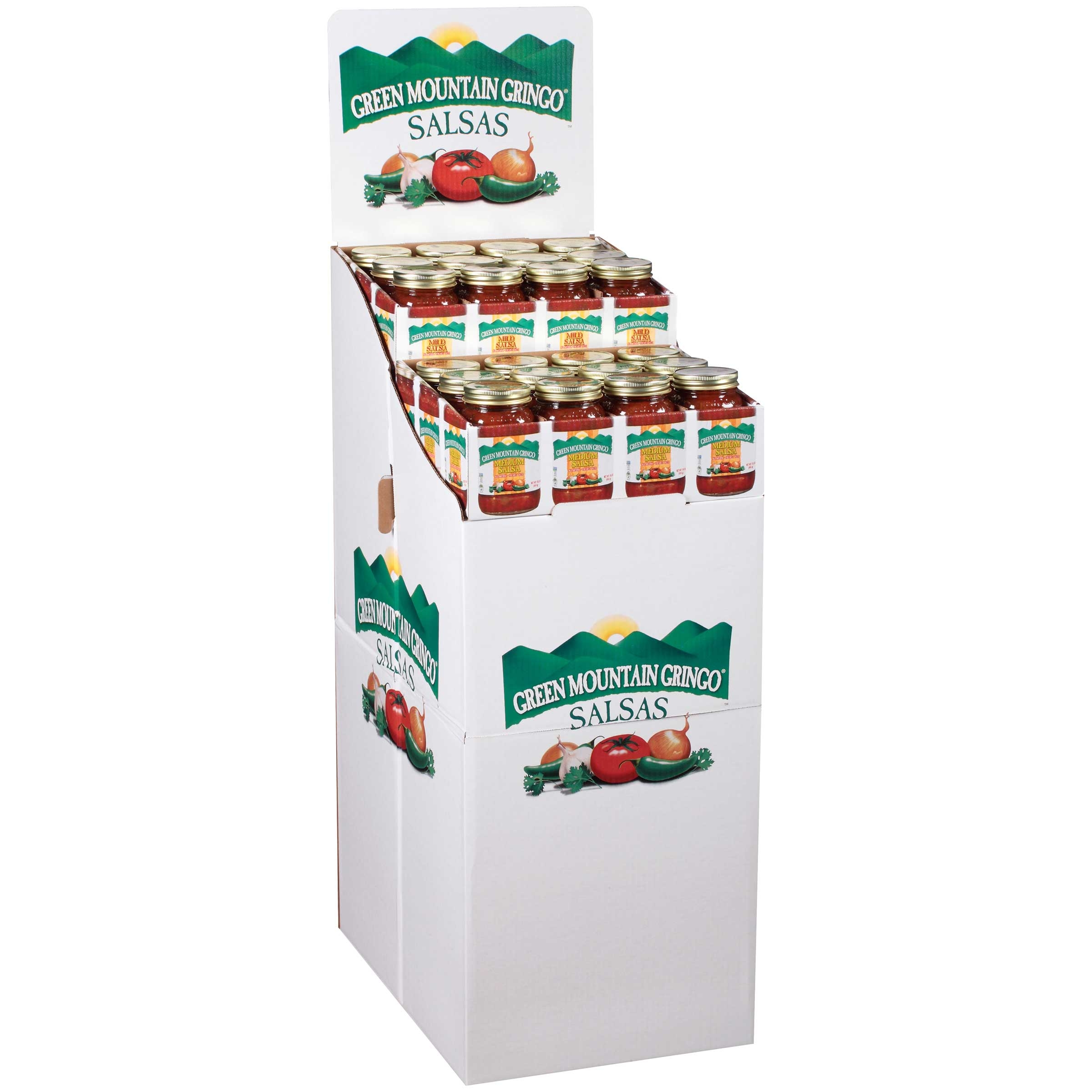 Green Mountain Gringo Medium and Mild Salsa, 16 Ounce -- 24 per case.