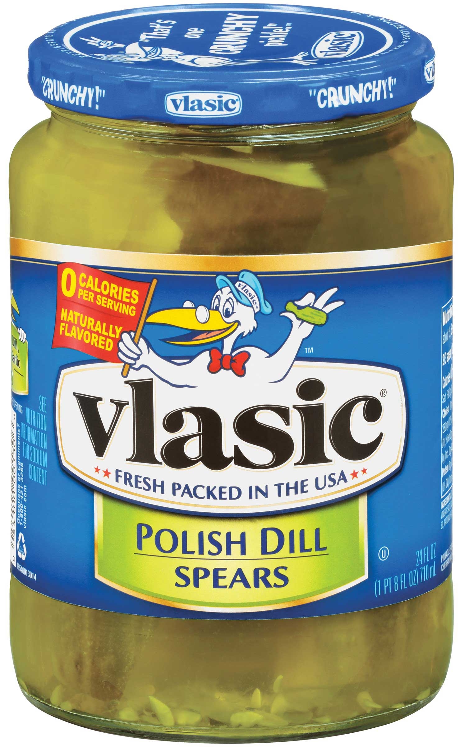 Vlasic Polish Dill Spears, 24 Fluid Ounce -- 6 per case.